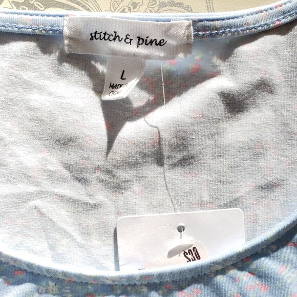 NWT Cottagecore Blue ditsy floral long sleeve bodysuit Cut Out Bodycon - Picture 2 of 5